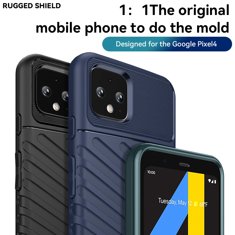 Funda de lujo a prueba de golpes, funda de silicona para teléfono para Google Pixel 4a 5G/Pixel 5/5XL - imagen 3