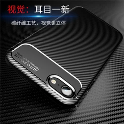 Para iPhone SE 2020, Funda iPhonese 2020, Funda protectora de silicona de fibra de caucho, carcasa trasera blanda para iPhone SE 2020