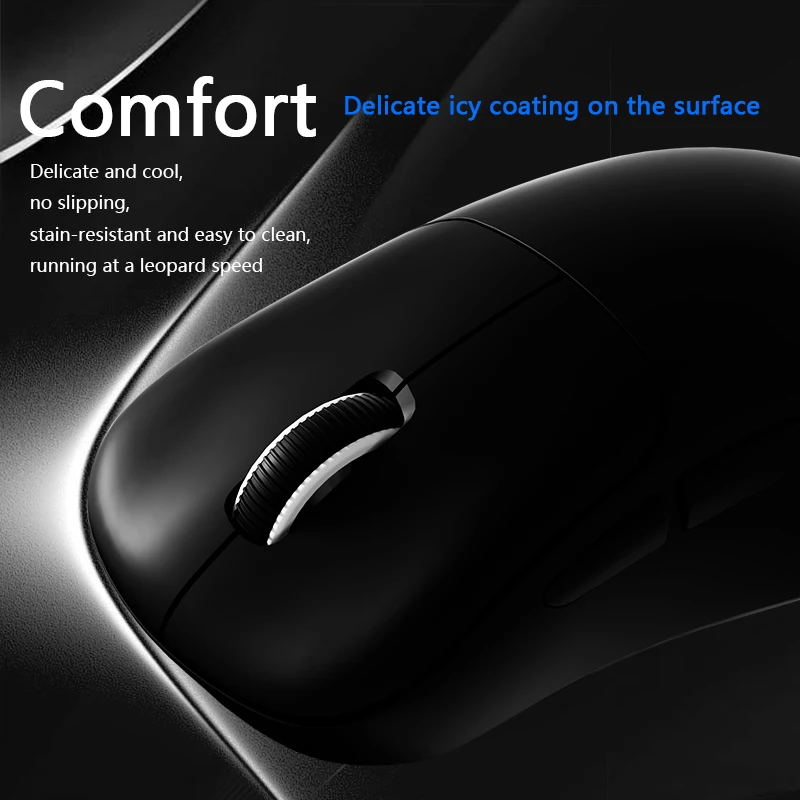 Warvank V6 PRO 55g Ratón inalámbrico Bluetooth ligero para juegos 12800DPI Conexión de 3 modos 1K ROR para juegos Hogar Oficina PS - imagen 5