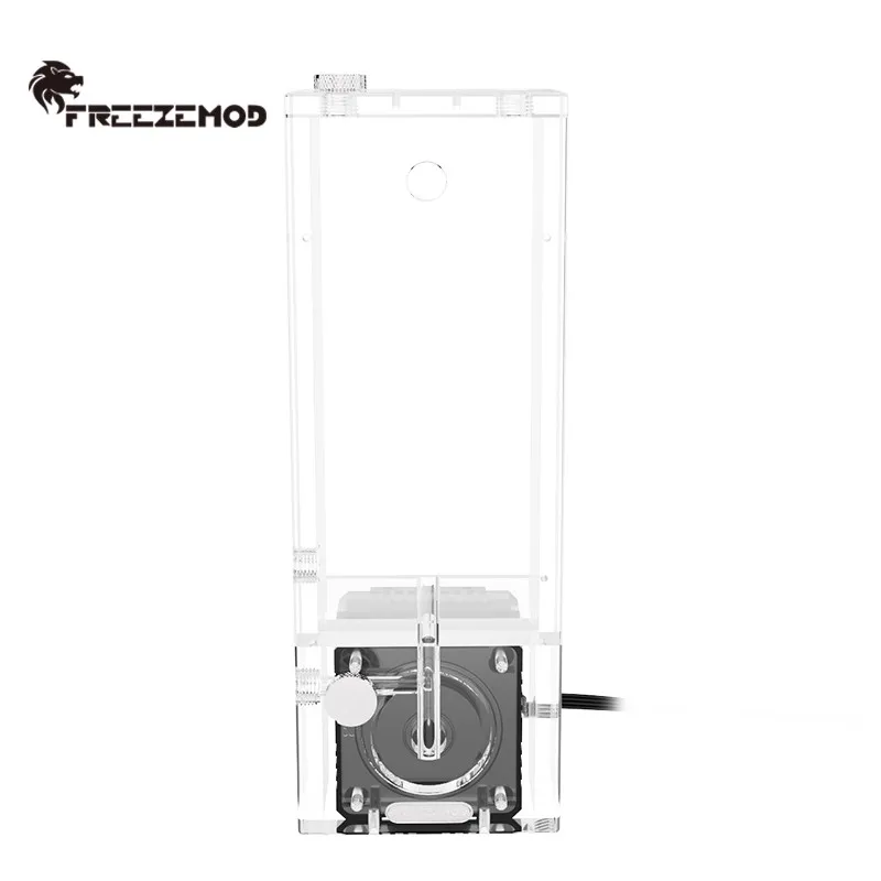 FREEZEMOD Bomba de caja AIO Depósito de forma cuadrada, núcleo de bomba centrífuga de 650 L/H/Diseño modular silencioso, 600 ML PUB-EG6-FX-360 - imagen 4