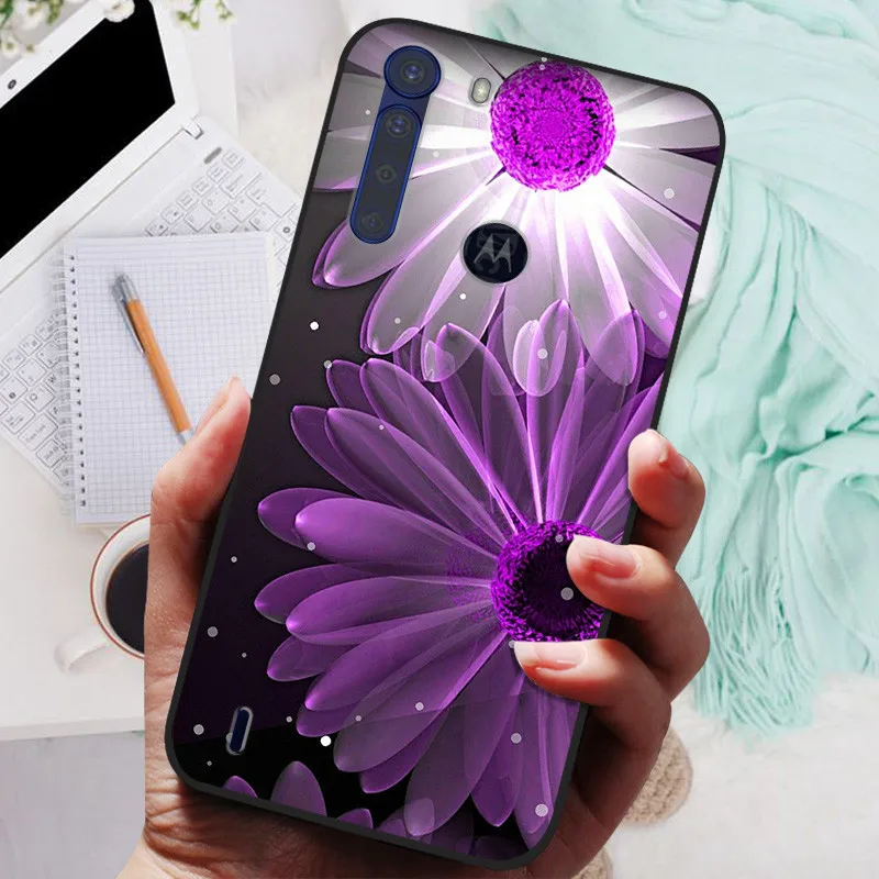 Para Motorola One Fusion funda negra parachoques Funda de silicona suave para Moto One Fusion Plus fundas de teléfono OneFusion Fusion + Funda Shell - imagen 4