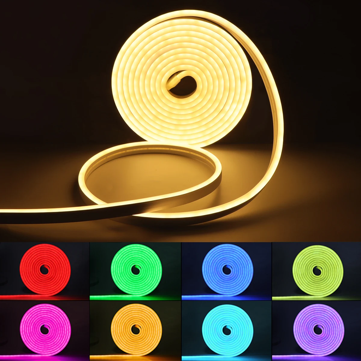Tira de luces Led neón RGB inteligente Zigbee Tuya, cinta Flexible USB de 5V, luces Led impermeables para decoración de habitaciones, cinta led rgb necesita concentrador - imagen 5