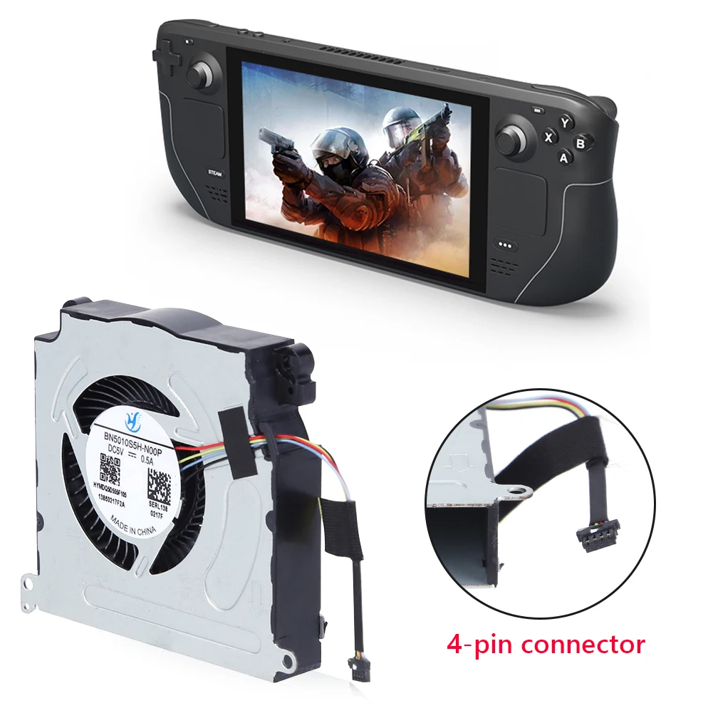 Ventilador de refrigeración de CPU para cubierta de vapor, reemplazo de BN5010S5H-N00P, ventilador Huaying interno para válvula, piezas de reparación de consola de juegos