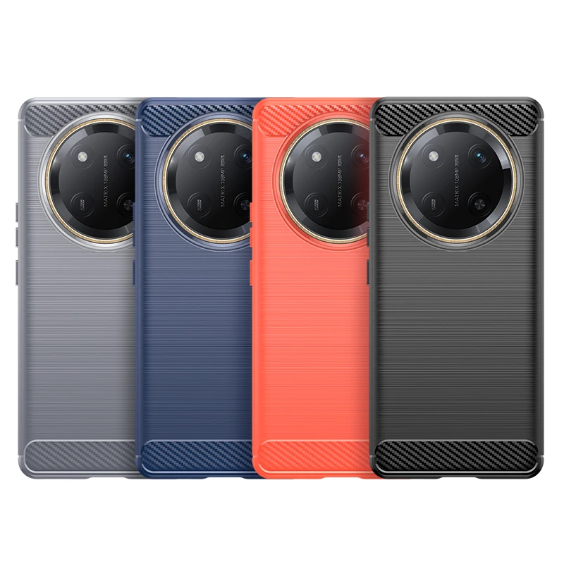 Para Huawei Honor X9C funda para Honor X9C Capas nuevo teléfono trasero a prueba de golpes parachoques suave TPU cubierta de fibra de carbono Honor X9C X9 C - imagen 3