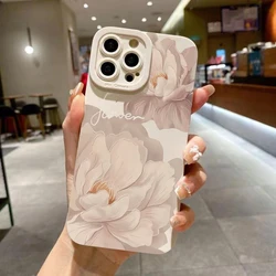 Funda Silicona iPhone Flores Óleo – Mate Antigolpes