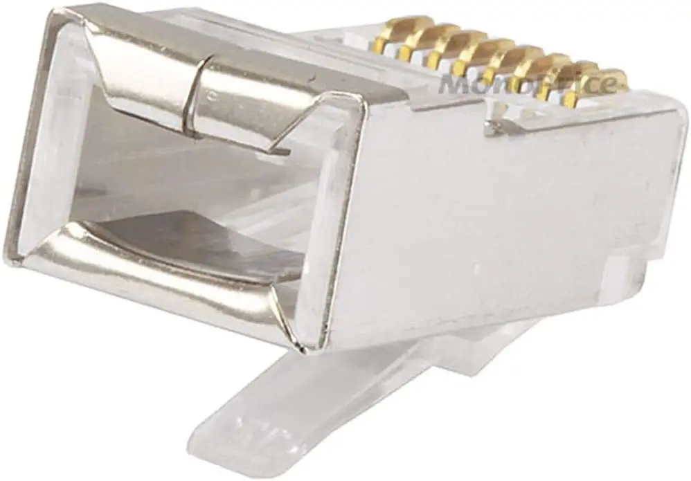 Conector RJ45 CAT6 Metálico 8P8C Blindado – Protección y Durabilidad - imagen 3