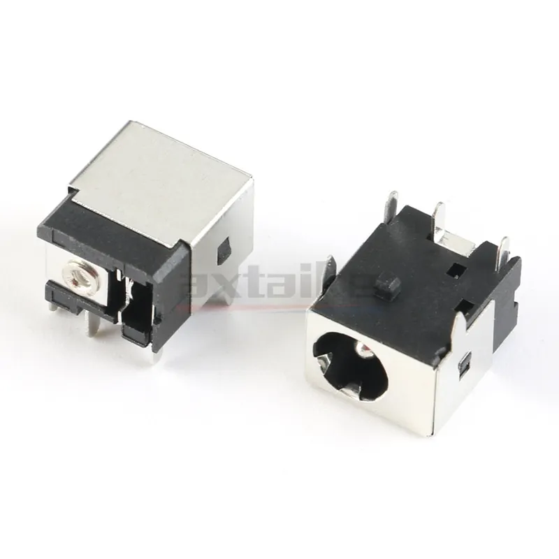 10 Uds DC044 DC-044A 5,5 × 2,1mm 5,5 × 2,5mm conectores CC enchufe de Metal conector hembra portátiles toma de corriente cuadrada 5,5*2,1mm 5,5*2,5mm - imagen 3