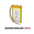 383450-650mAh 1PCS