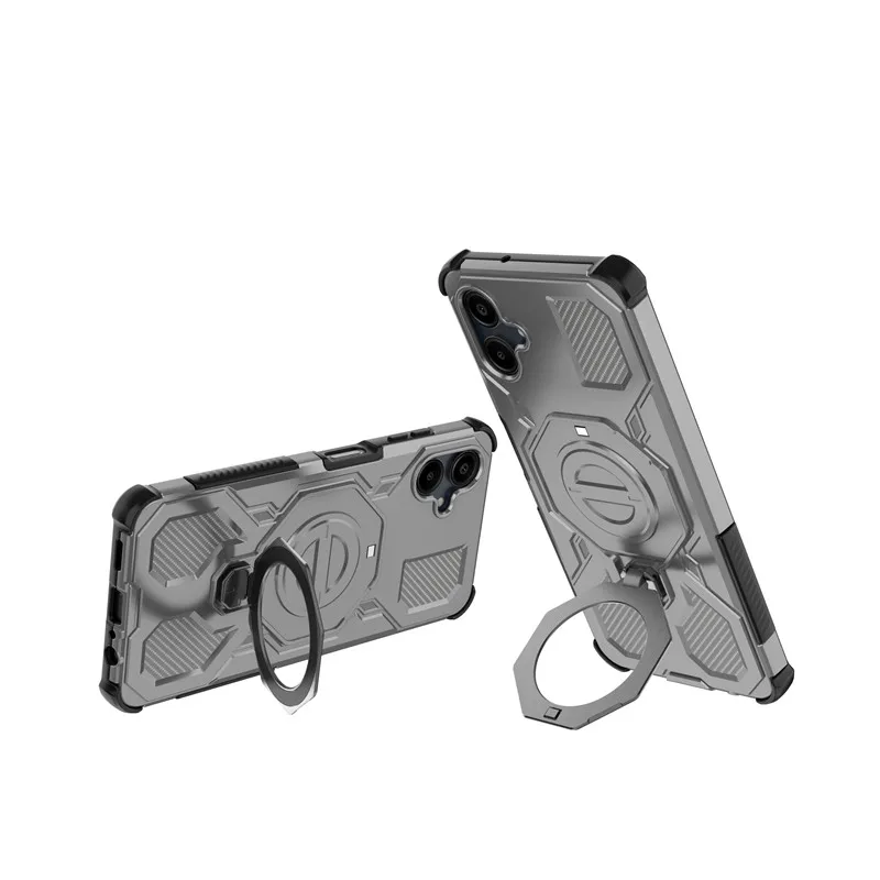 Para Samsung Galaxy A06 funda Samsung A06 funda con soporte magnético inalámbrico carga parachoques fundas protectoras de teléfono para Samsung A06 - imagen 4