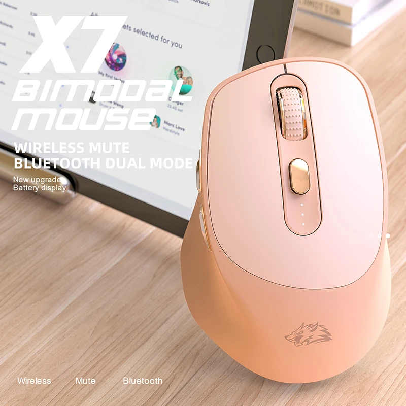 X7 Wireless Mouse Bluetooth Mice with Battery Indicator 5 Adjustable DPI for Windows Android Mac - imagen 3