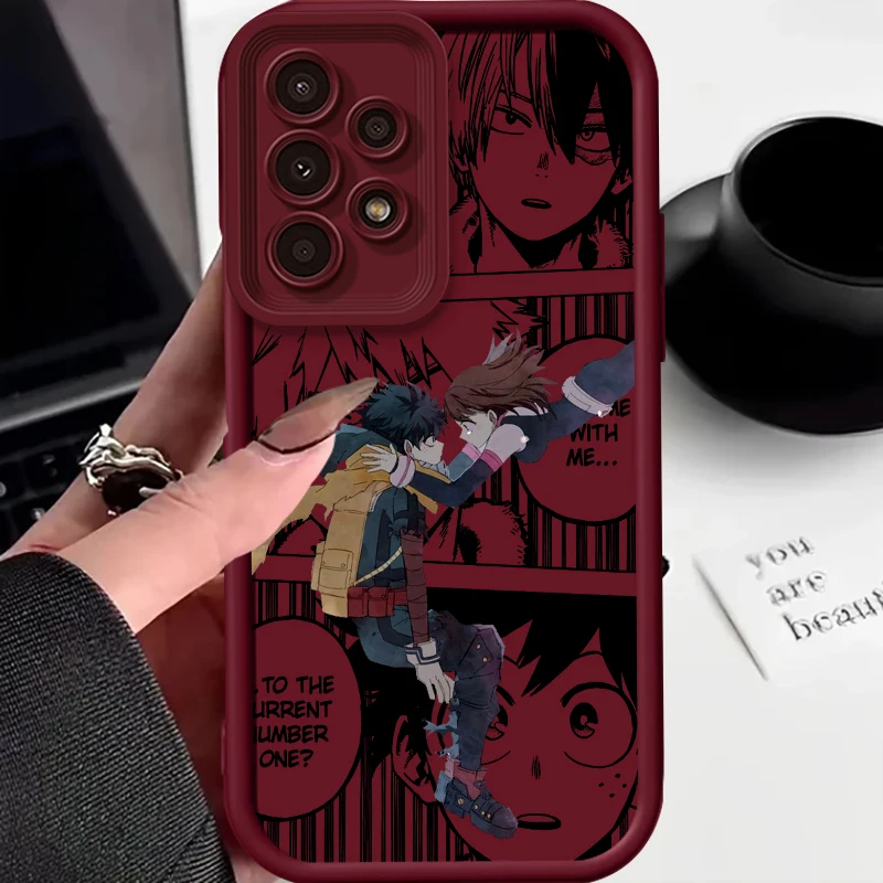 My Hero Academia Anime Art para Samsung A73 A71 A54 A53 A52 A51 A33 A32 A21S A14 A13 A12 A25 A04 A05 5G Eye Ladder TPU - imagen 2