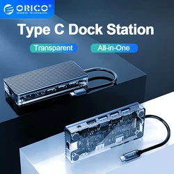 ORICO Hub USB-C con HDMI 100W y Lector Tarjetas