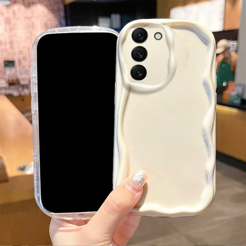 Funda clásica de onda transparente para Samsung Galaxy S25 S24 S23 S22 S21 Ultra Plus S20 FE A73 A72 A71 A56 A55 A54 5G A52 A51 4G - imagen 3