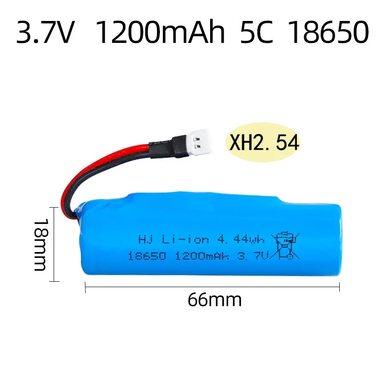 Batería de litio recargable 3,7 V 1200mAh 18650 para escalar vehículo todoterreno batería de vehículo de torsión con placa protectora - imagen 5