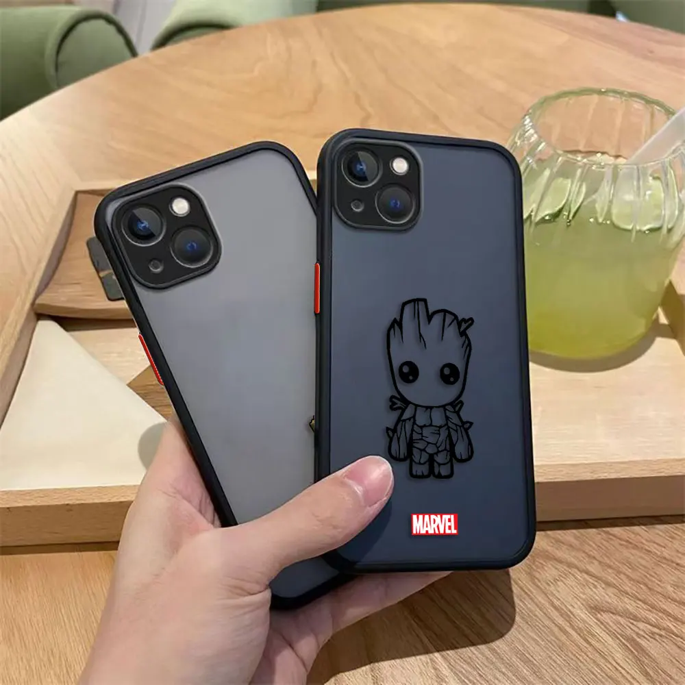 Marvel Comics Groot Cover Matte Phone Case For Samsung Galaxy S25 S24 S23 S22 S21 S20 FE S10 S9 S11E S30 S11 TPU Ultra Case - imagen 3