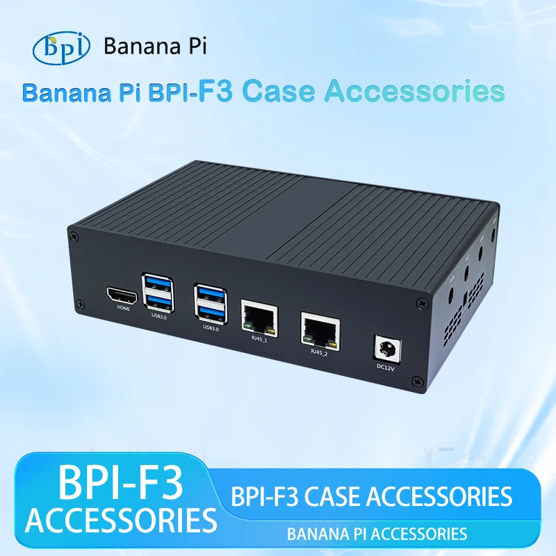 Caja metálica Banana Pi BPI-F3 adecuada para accesorios de placa de desarrollo BPI-F3