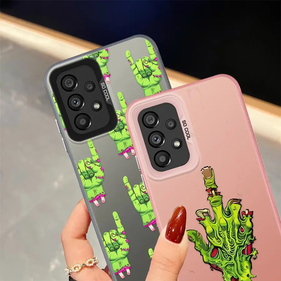 Funda con calaveras de dibujos animados para Samsung Galaxy A24 A25 A15 A16 A26 A31 A21s A23 A17 A20s A11 A12 A13 A14 A36 A35 A32 A34 - imagen 4