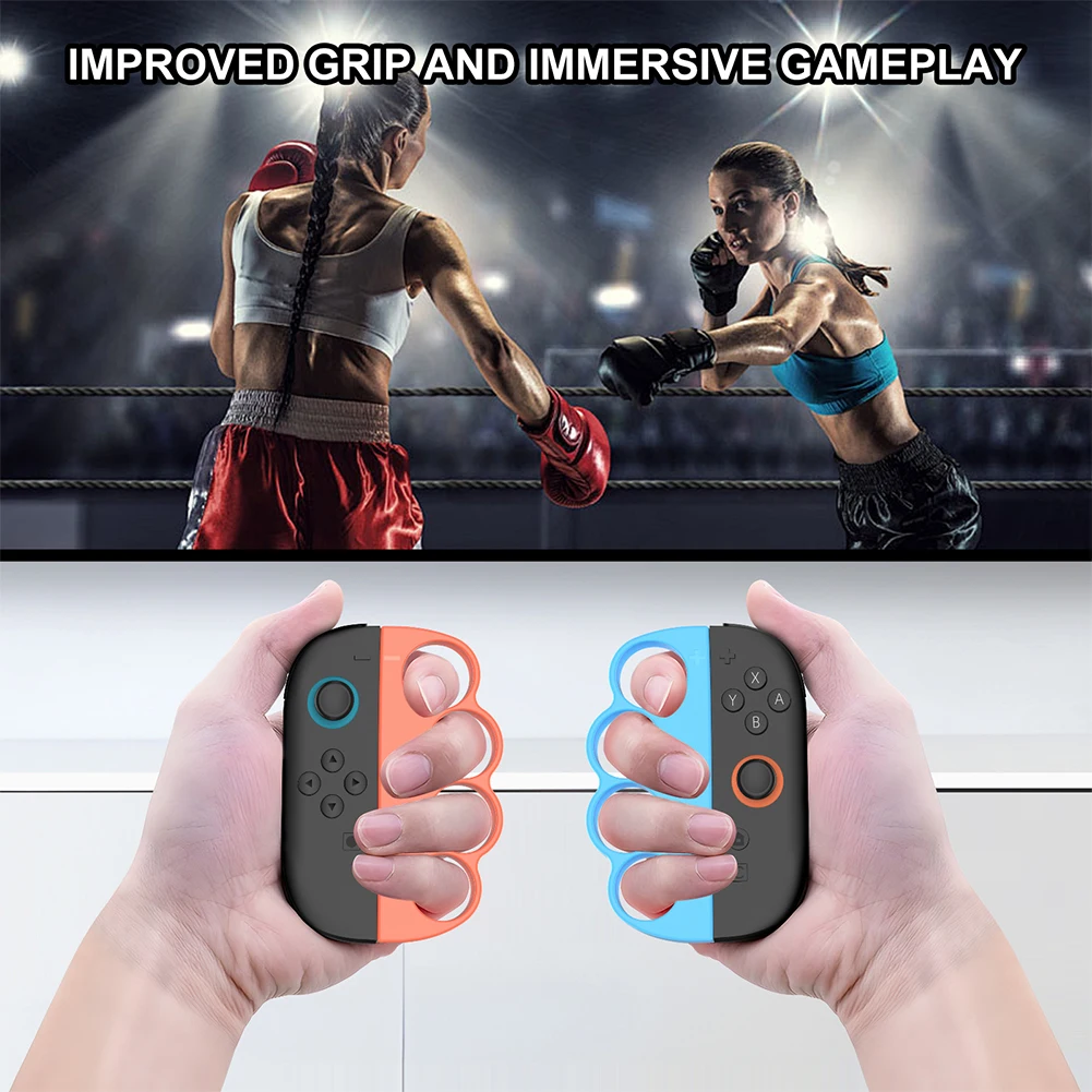 Empuñaduras de mano para Nintendo Switch 2, empuñaduras de controlador de juego de Fitness Joy-Con, empuñaduras de juego de boxeo para Switch 2, experiencia de juego - imagen 4