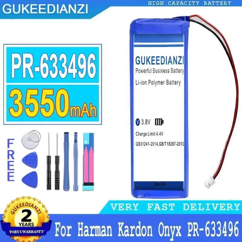 PR-633496 Onyx 3550Mah para batería de altavoz Harman Kardon LI-Polymer de alta compatibilidad