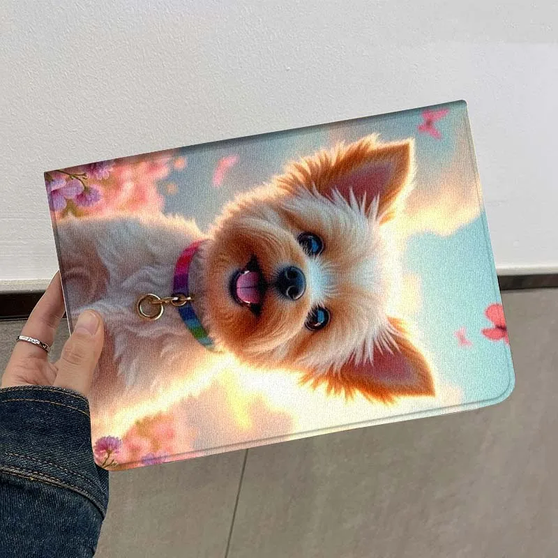 Lindo patrón de arte de perro mascota para Lenovo Xiaoxin Pad Pro Tab M10 K10 Plus 3. ° Y700 Gen 11 11,2 11,5 12,7 8,8 pulgadas funda para tableta - imagen 3
