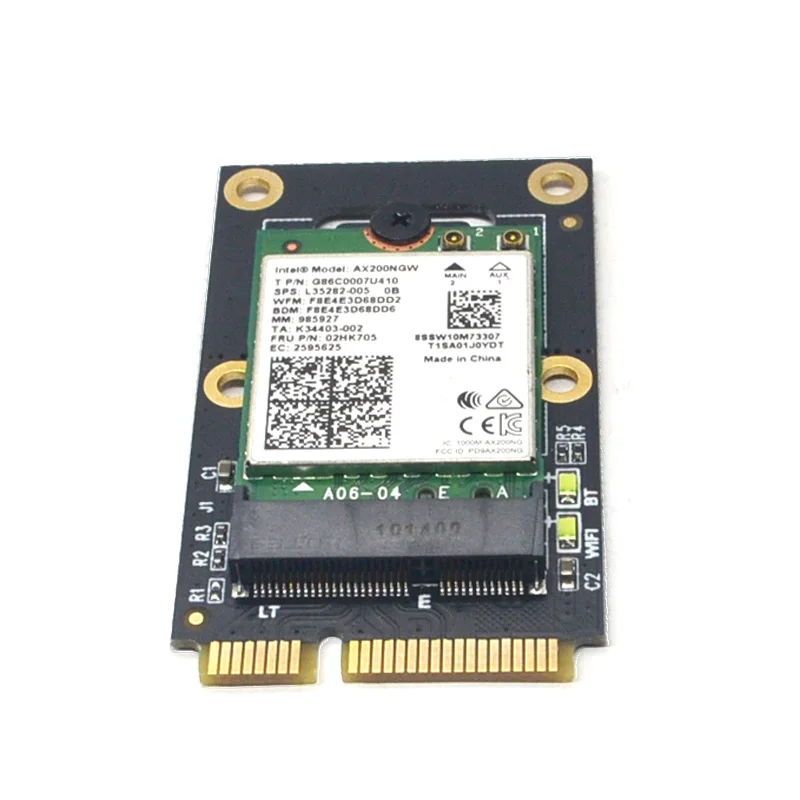 Adaptador Wifi M.2 NGFF a Mini adaptador PCI-E para M.2 Wifi Bluetooth tarjeta Wlan inalámbrica Intel AX200 9260 8265 8260 para ordenador portátil