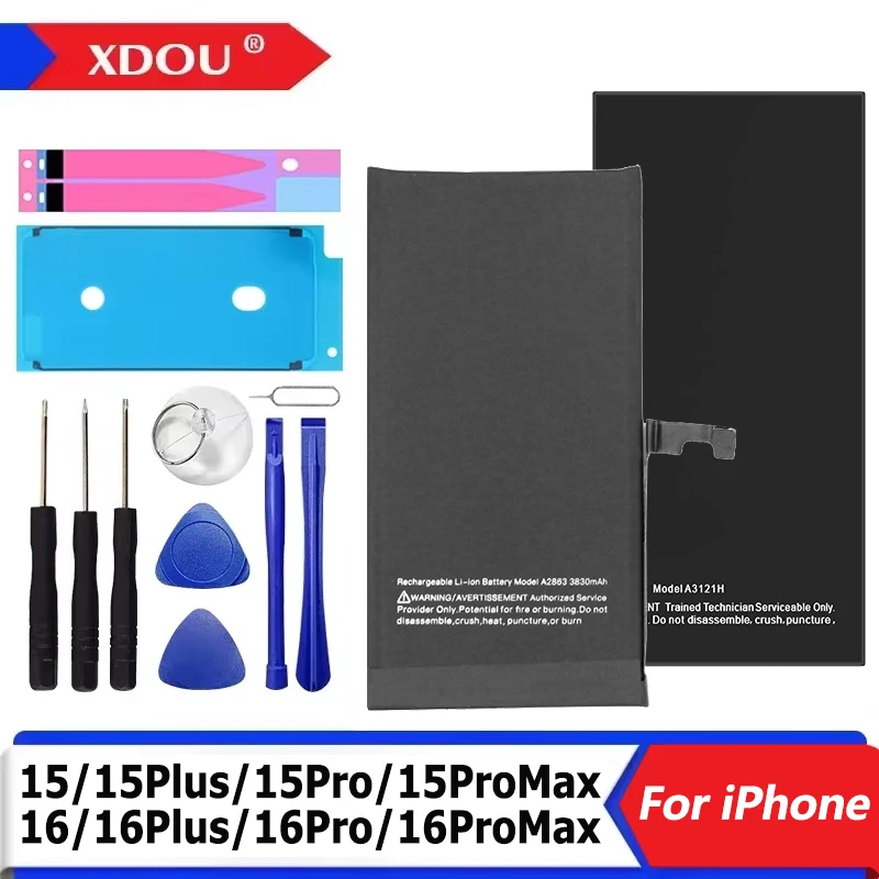 Batería de alta calidad de 0 ciclos para iPhone 15 115 Plus 15 Pro 15 ProMax baterías de teléfono para iPhone 16 16 Plus 16 Pro Max - imagen 2