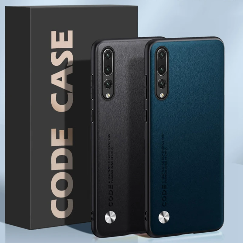 Funda de cuero PU de lujo para Huawei P20 Pro P20Pro, funda trasera de silicona mate, funda de teléfono de protección completa para Huawei P20 Pro Coque - imagen 3
