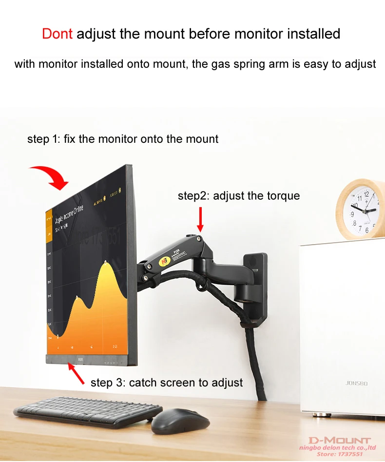 Soporte Monitor TV - Sistema de movimiento