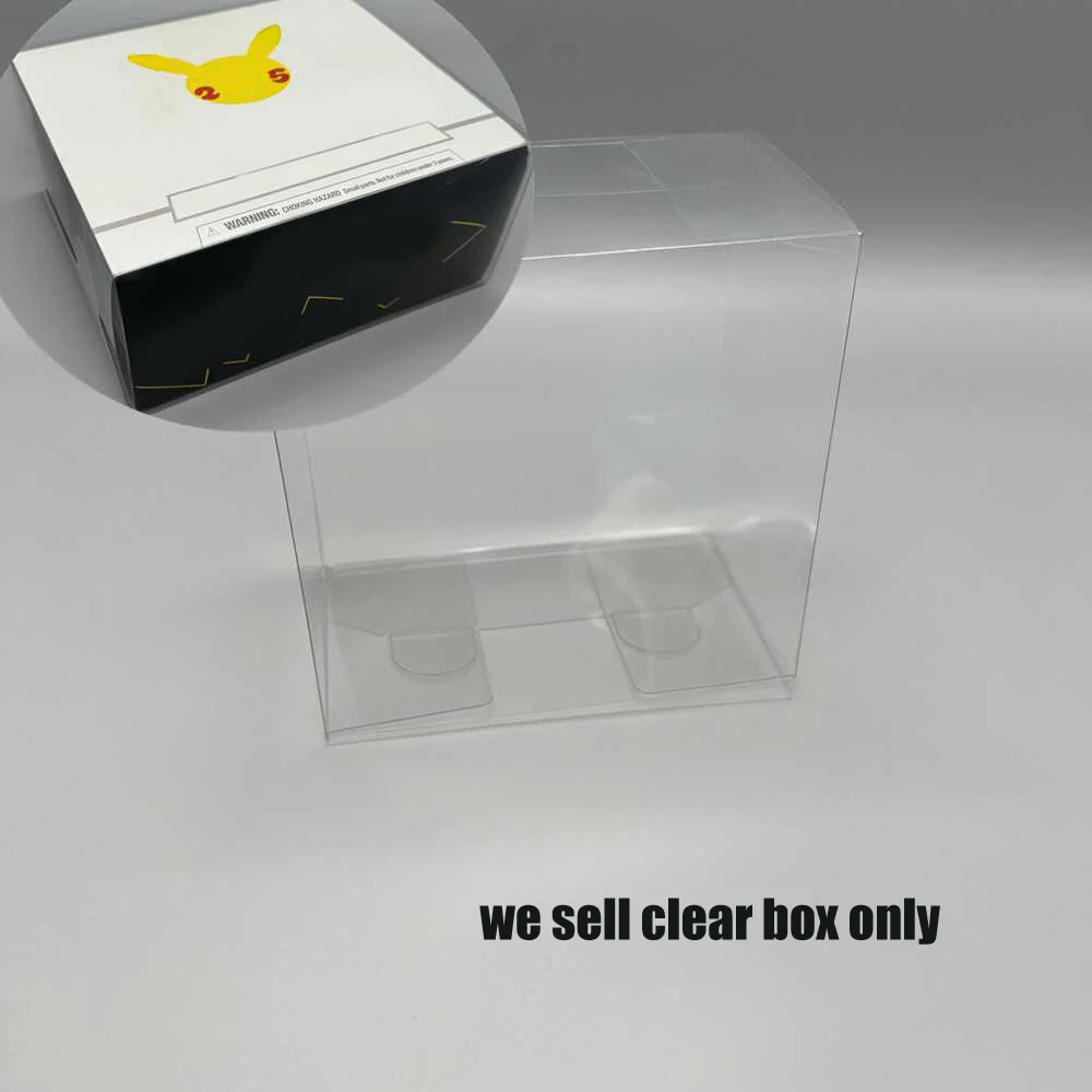 Caja de presentación transparente de PET para celebraciones del 25 aniversario PTCG Elite Trainer versión estadounidense caja de protección - imagen 2