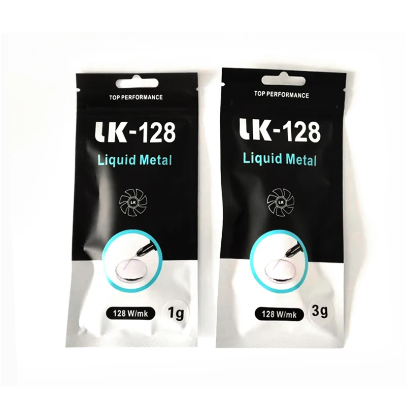 Grasa térmica de Metal líquido LK-128 Pro 128W/m-k para PS5/portátil/ordenador CPU GPU disipador térmico refrigeración MOD parte, paquete de agujas de 1g/3g - imagen 2