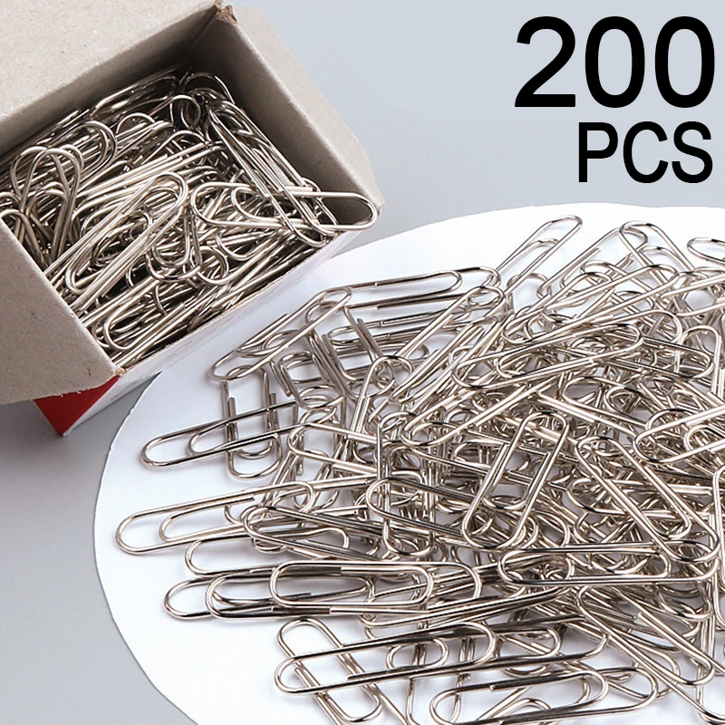 PaperClip-carpeta de marcapáginas, Clips de papel para el hogar y la Oficina, accesorios, papelería para estudiantes, clips escolares, marcapáginas