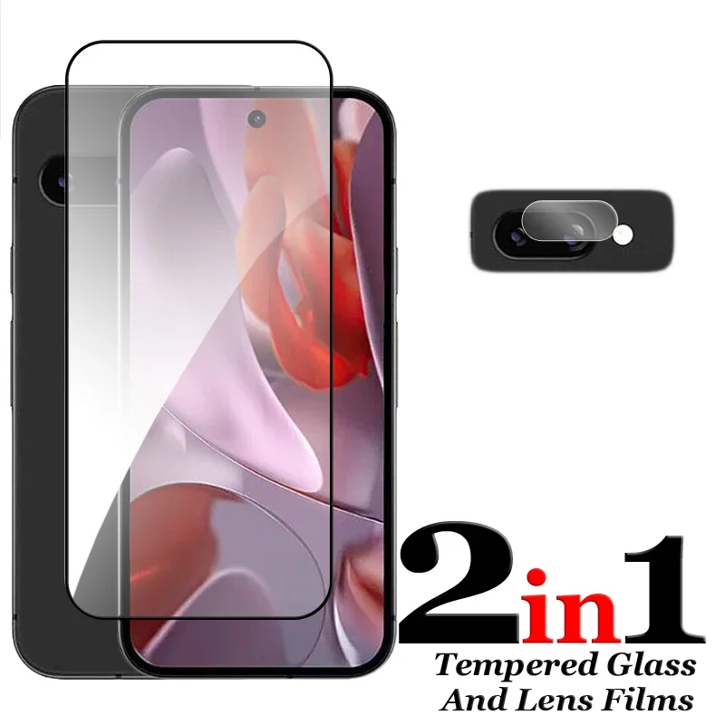 6 en 1 para Google Pixel 9A vidrio para Pixel 9A vidrio templado 6,3 pulgadas cubierta completa pegamento HD Protector de pantalla para Pixel 9A película de lente - imagen 4