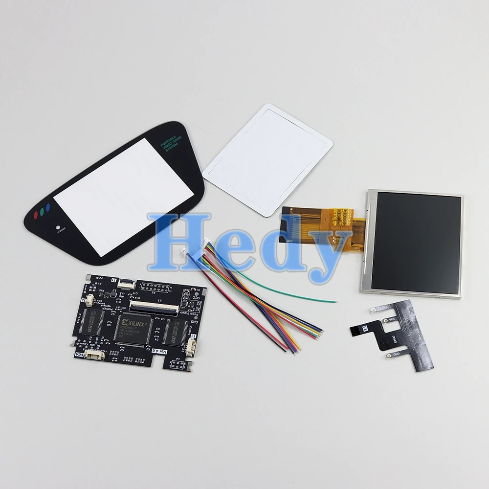 Pantalla LCD V4 de cristal para SEGA Game Gear GG V4.0, soporte de brillo ajustable, Mod de salida VGA, 1 Juego - imagen 4