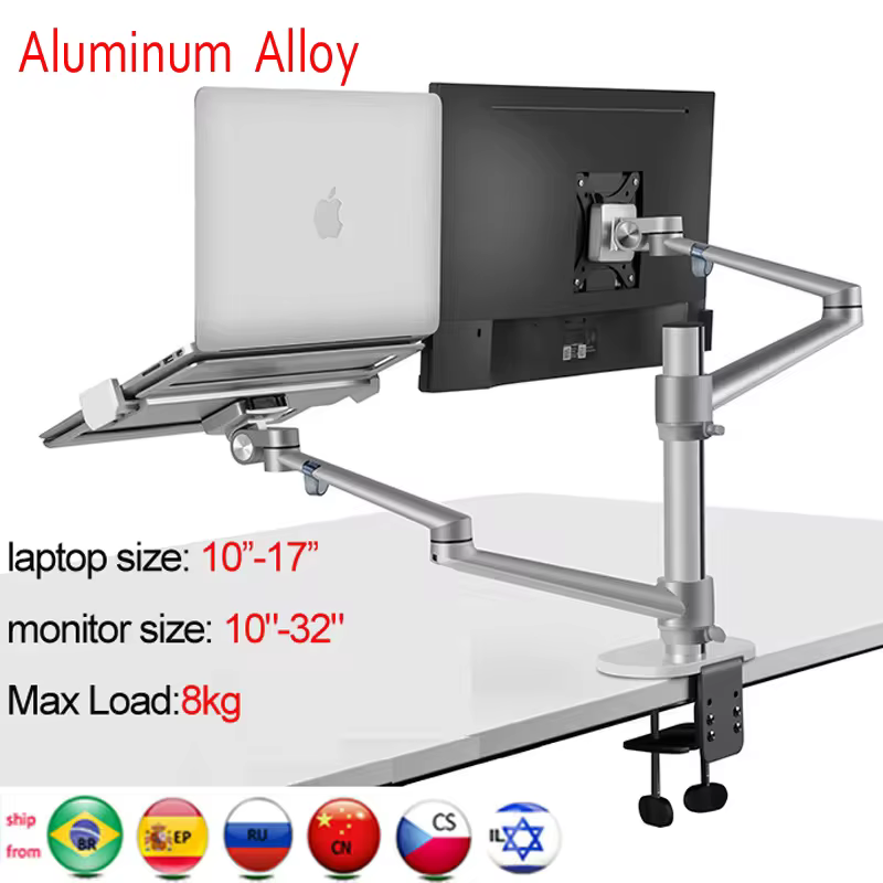 OL-3L/OL-3T Soporte Portátil Base Aluminio Ergonómico Brazo Monitor