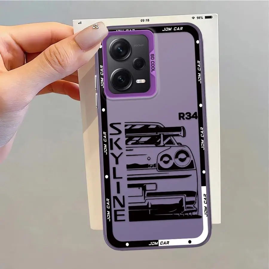 Funda japonesa Drift Car para Xiaomi Mi 12T Pro 11 Lite 13T, funda trasera para teléfono - imagen 4