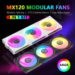 JUMPEAK MX120 – Ventilador PC 120 mm ARGB Modular