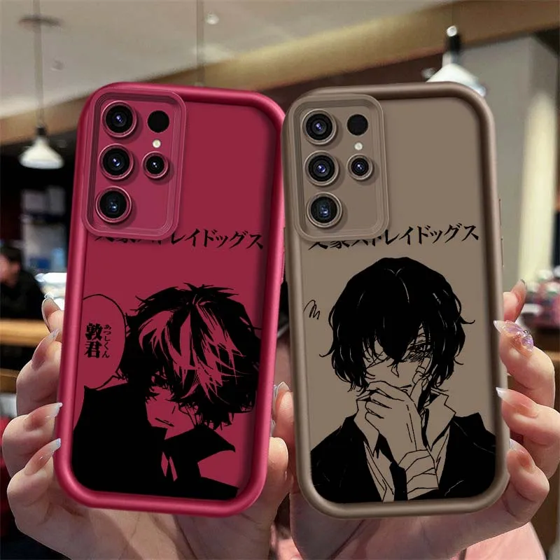 Anime Bungo Stray Dogs para Samsung Galaxy S25 S24 S23 S22 S21 S20 Ultra Plus FE 5G Eye Ladder funda de teléfono