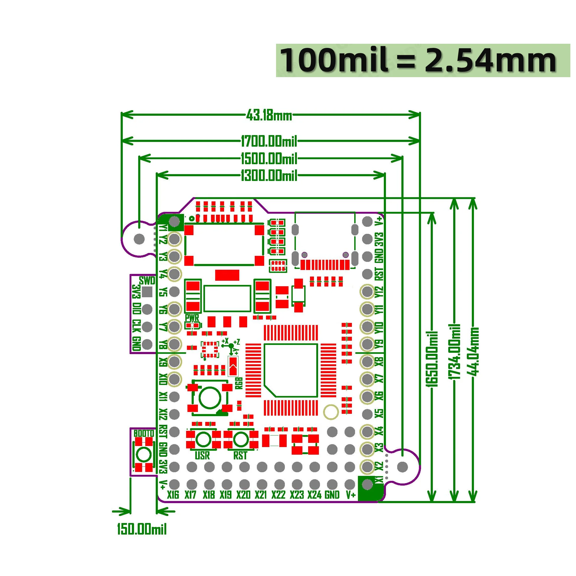 Placa de desarrollo STM32F411RET6/STM32F412RET6 para módulo central Pyboard Placa central de programación Micropython - imagen 4