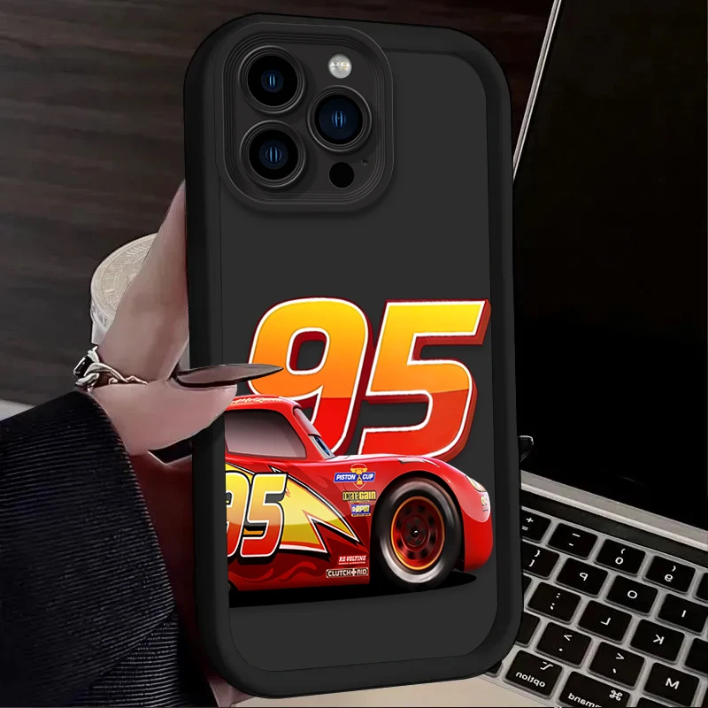 Funda de teléfono suave Lightning McQueen para iPhone 17 Air 16 16E 15 14 13 12 11 Pro Max X XS X S Max XR SE 2020 SE4 7 8 funda de silicona - imagen 3