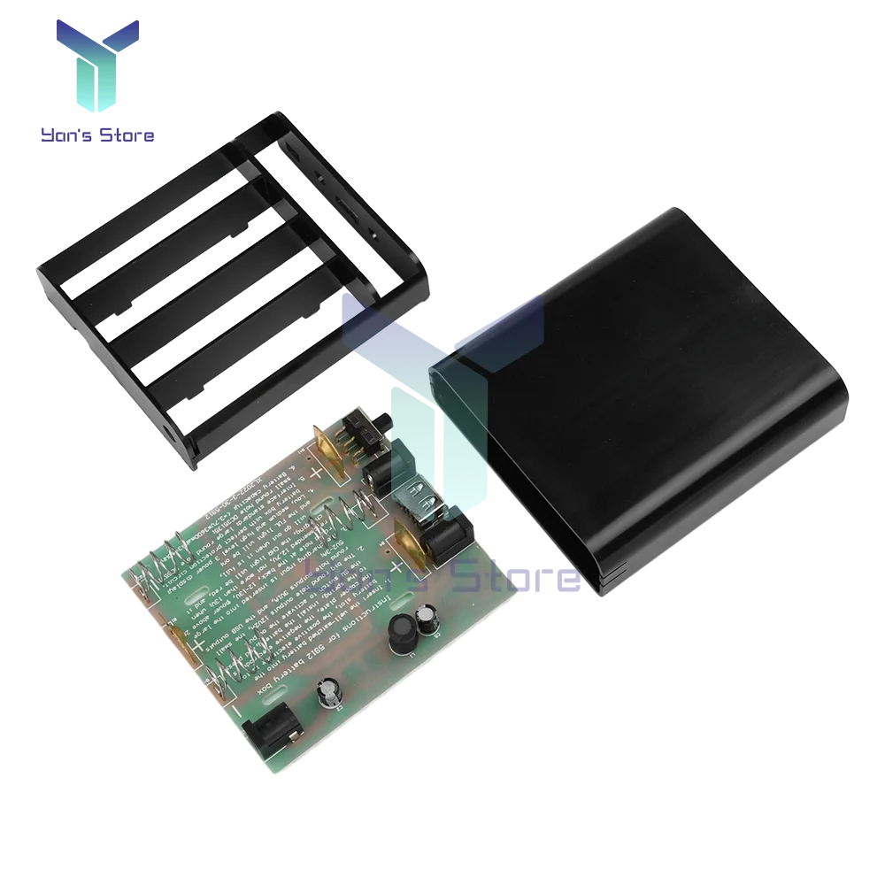 Kit gratuito de soldadura de batería de litio UPS de 5V, 9V, 12V, caja de batería sin soldadura 18650 de 3 bits para enrutador, caja de fuente de alimentación de módem óptico - imagen 3