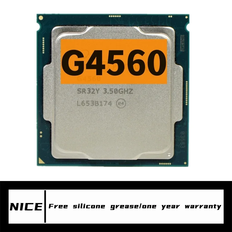 Procesador Pentium G4560 usado, CPU LGA 3,5, 1151 GHz, doble núcleo, Quad-Thread, 54W