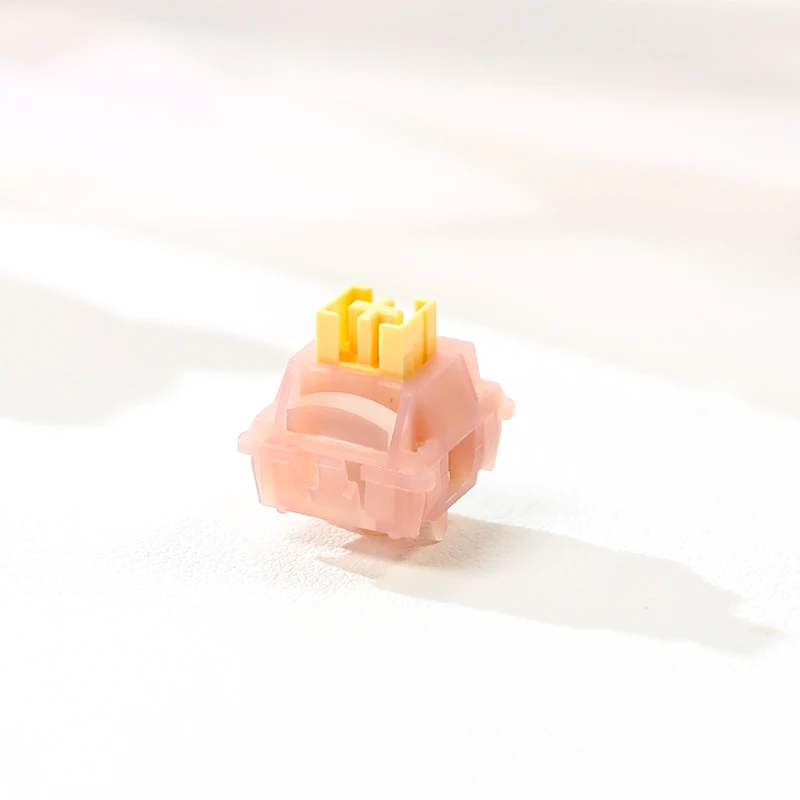 Outemu V3 interruptores silenciosos/clicky Lemon Peach interruptor de teclado mecánico 5 pines lubricante RGB Gaming MX interruptores táctiles lineales - imagen 4