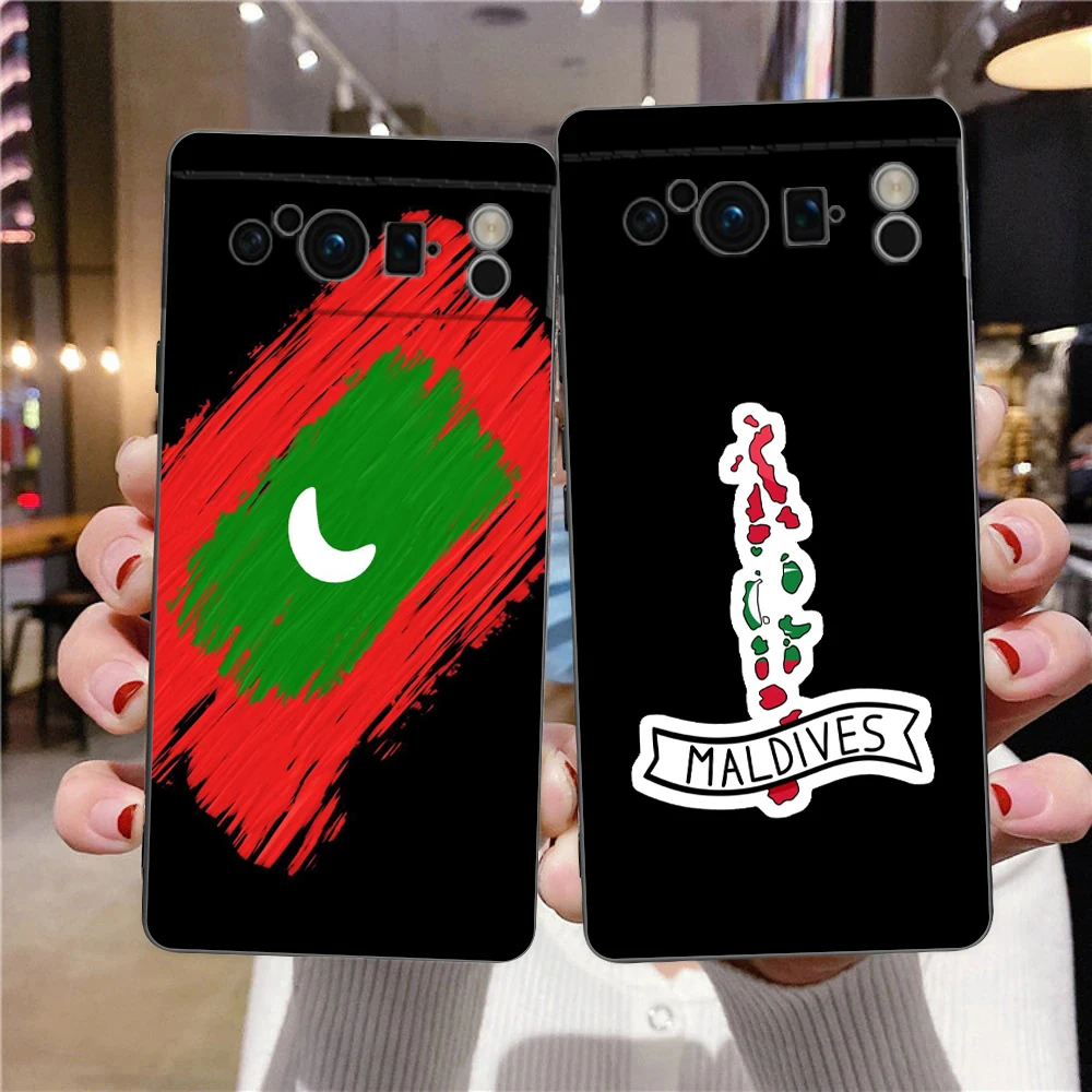 Para Google Pixel 10 Pro funda de teléfono Pixel 9 Pro XL TPU funda Pixel 8 Pro 9A 8A 7A 7 6A 6 Pro funda suave pasaporte de Maldivas - imagen 2