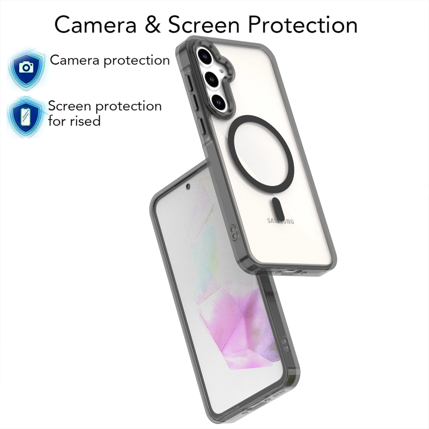 Funda de alta calidad a prueba de golpes para Samsung Galaxy A55 A36 A35 A26 A25 A16 A15 A54 A34 A53 A33 cubierta de carga inalámbrica magnética - imagen 5