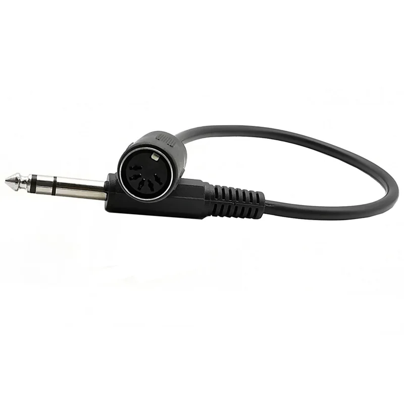Cable de extensión de Audio estéreo MIDI Din de 5 pines hembra a Monoprice, 6,35mm (1/4 pulgadas), TRS macho para teclado MIDI de 30cm, la mejor calidad - imagen 2