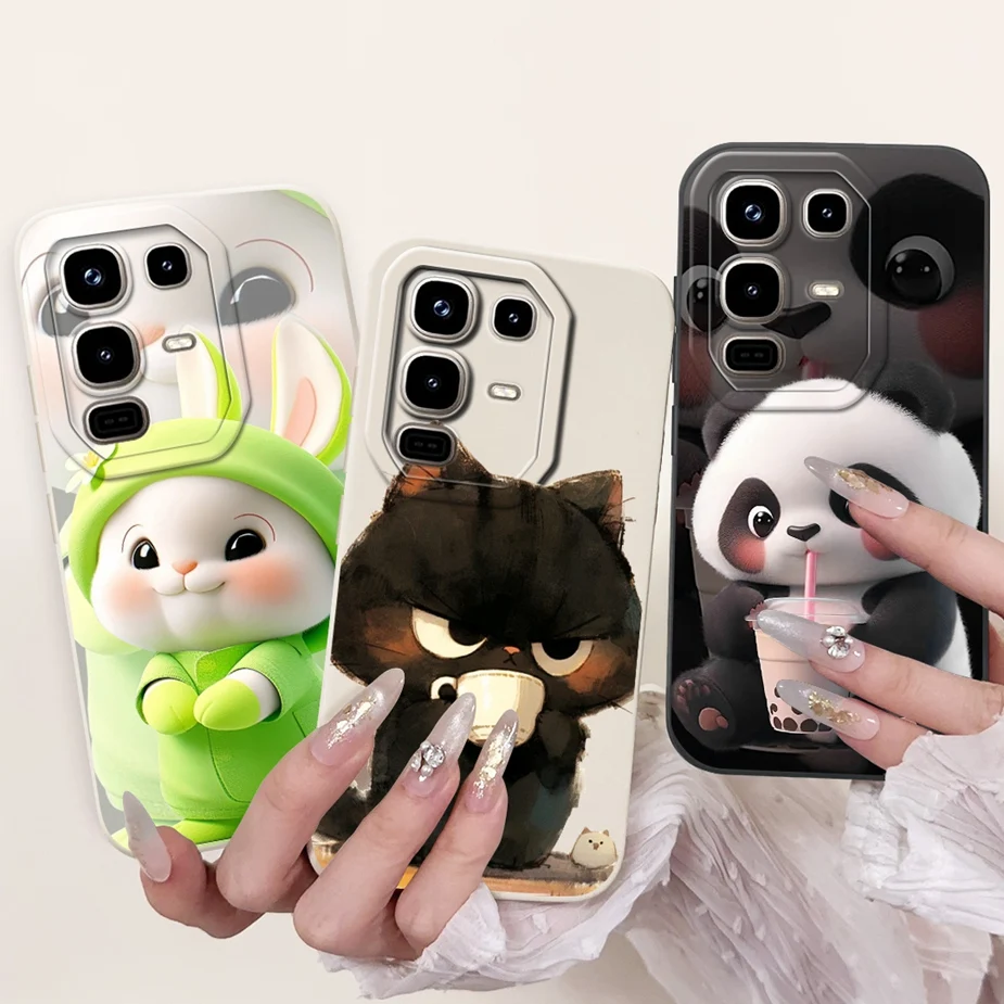 Para Infinix Note 50 Pro 4G funda X6855 divertida funda de dibujos animados suave TPU funda de teléfono para Infinix Note 50S Note50 Pro Plus Fundas parachoques - imagen 2