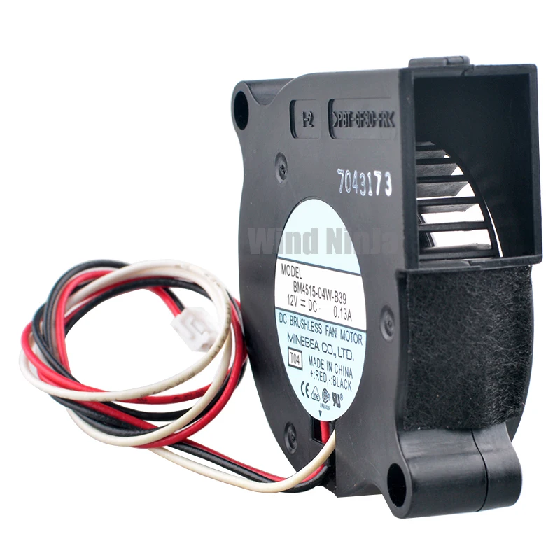 BM4515-04W-B39 Ventilador de 45 mm 4,5 cm 45x45x15 mm DC12V 0.13A Ventilador de enfriamiento centrífugo de 3 pines para proyectores - imagen 3