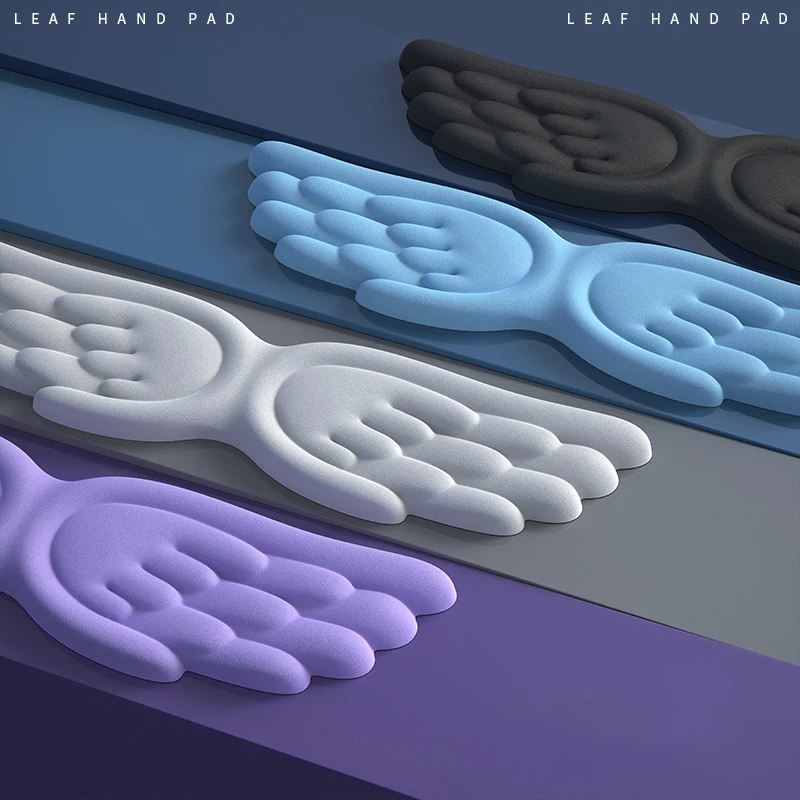 Teclado mecánico, ratón, reposamuñecas, teclado de ordenador, portátil, ala de ángel, espuma viscoelástica, soporte para muñeca con alfombrilla para ratón - imagen 3