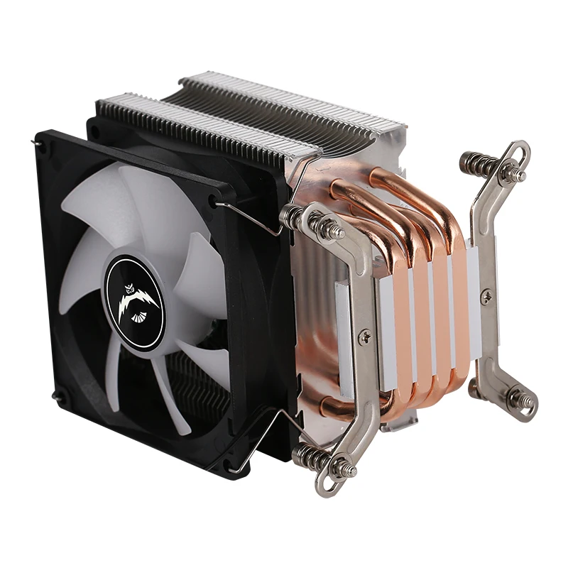 QiuzAim-enfriador de CPU para ordenador, procesador de PC, radiador de 4 tubos de calor, 90mm, 4 pines/ventilador PWM, instalación refrigerada por aire, LGA2011 x79 x99 e5 2099 2066 - imagen 3