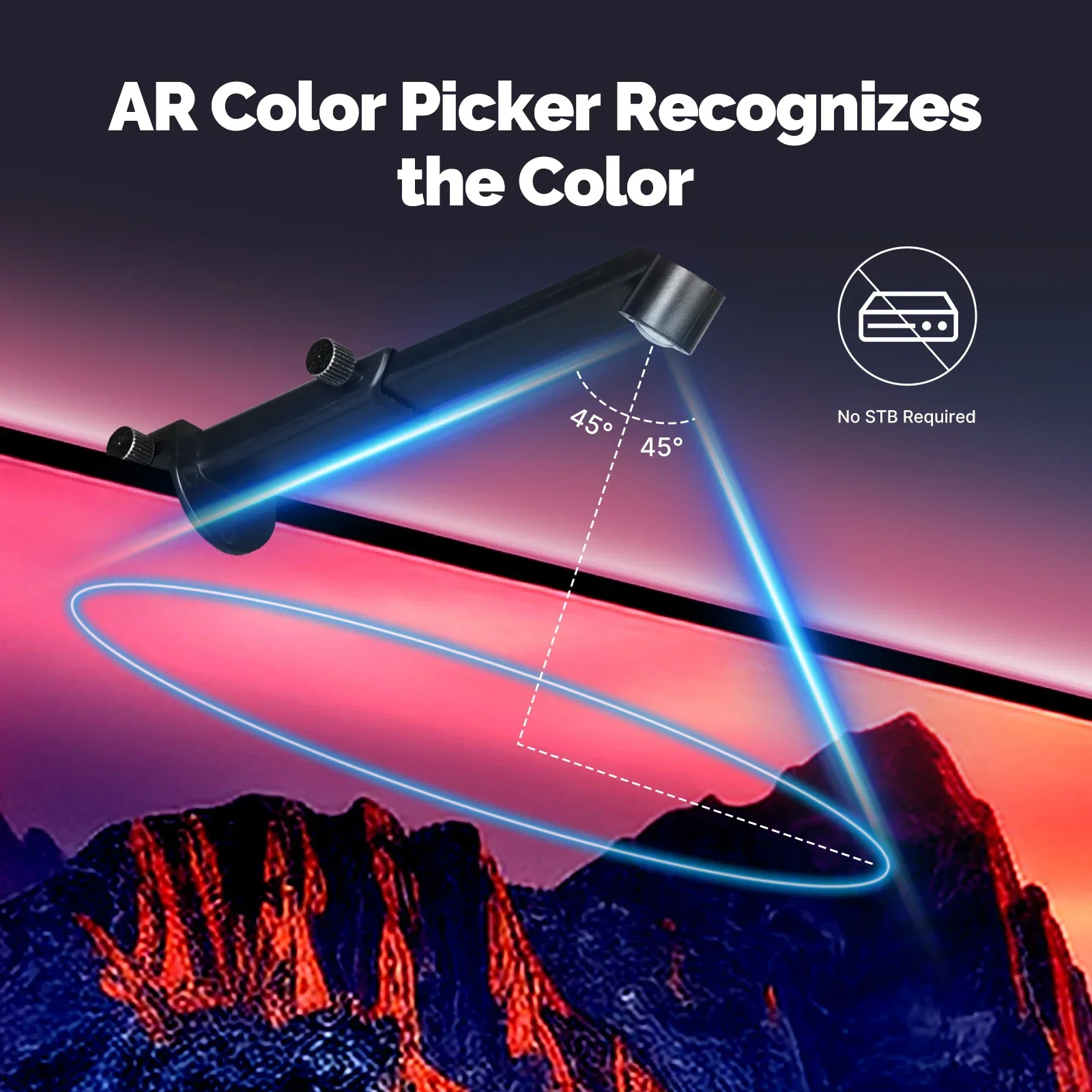 MOES Tuya Bluetooth TV tira de LED para iluminación trasera con cámara selectora de Color AR No requiere decodificador sincronización de música IP64 impermeable - imagen 2